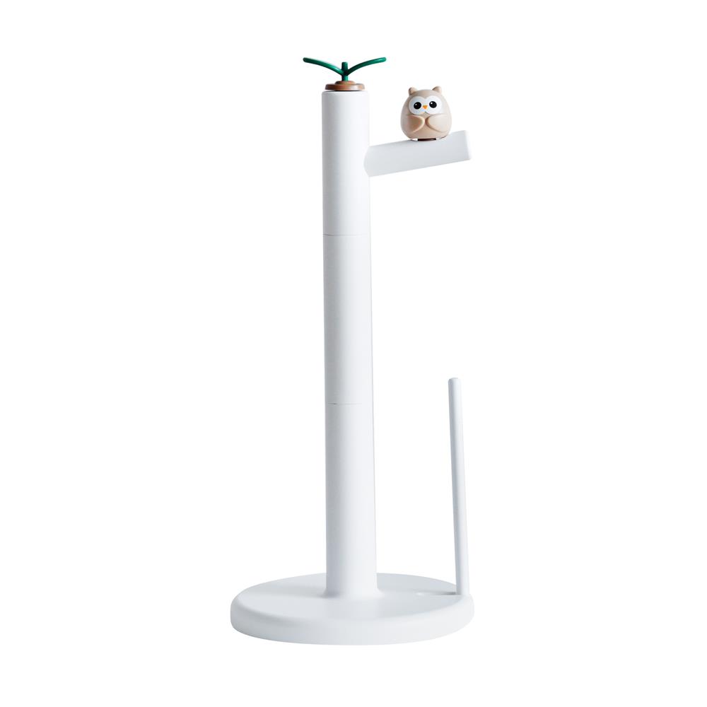 ที่ใส่ทิชชู่ม้วน MINIMAL SCULPT OWL FRIEND สีขาว