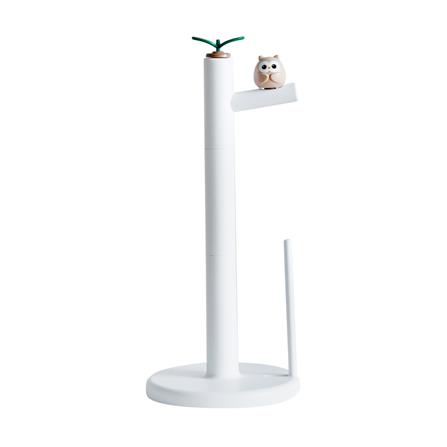 ที่ใส่ทิชชู่ม้วน MINIMAL SCULPT OWL FRIEND สีขาว_0