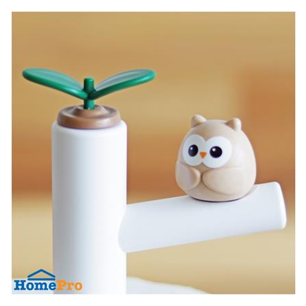 ที่ใส่ทิชชู่ม้วน MINIMAL SCULPT OWL FRIEND สีขาว_6
