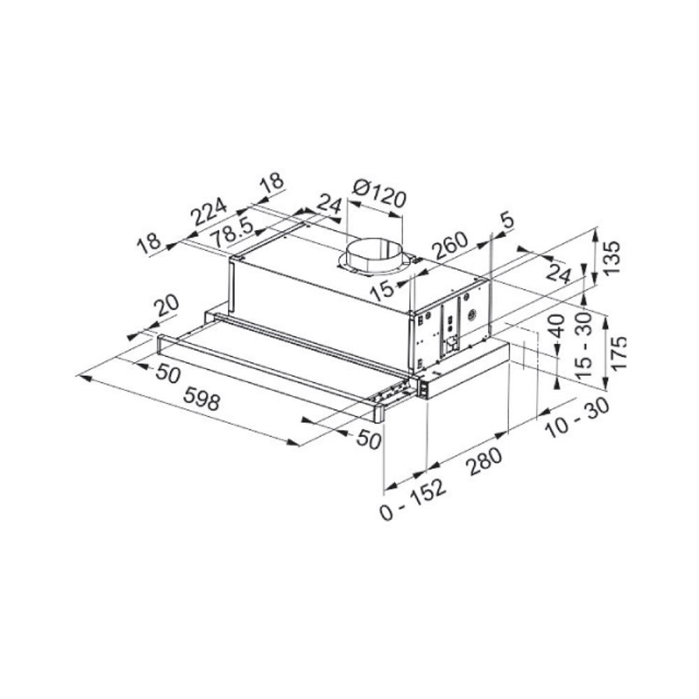 เตาฝัง+เครื่องดูดควัน FRANKE FIH3210+FTC632L BK