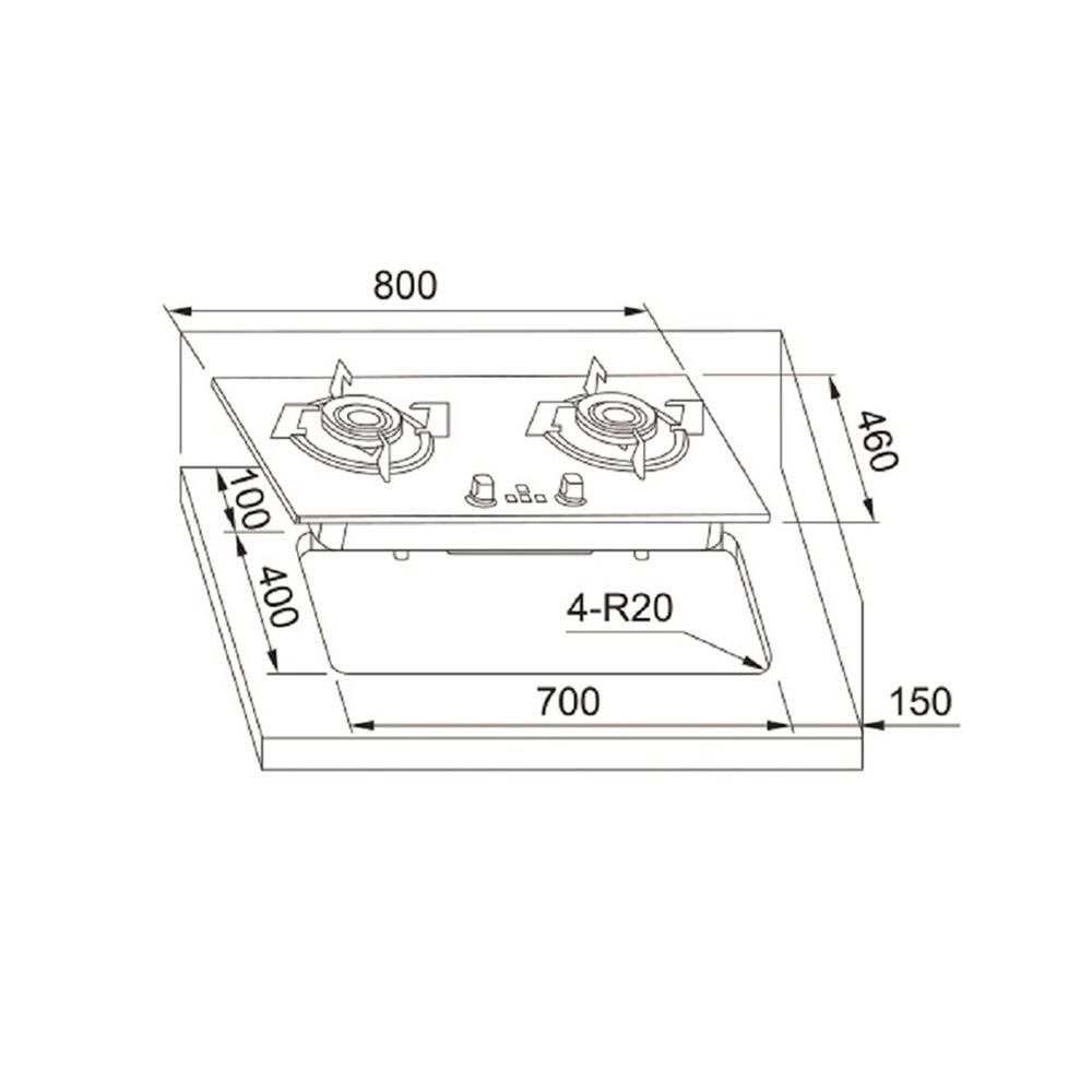 เตาฝัง+เครื่องดูดควัน FRANKE FG8266NX+FC968NX