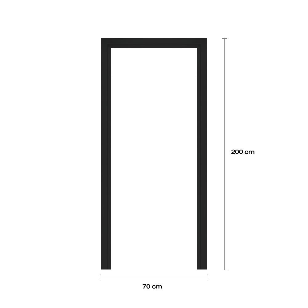 วงกบประตูโพลีสไตรีน LINEDEKOR 70x200 ซม. สีดำ