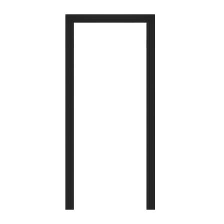 วงกบประตูโพลีสไตรีน LINEDEKOR 80x200 ซม. สีดำ