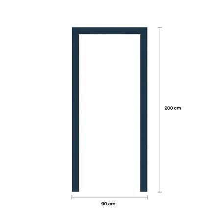 วงกบประตูโพลีสไตรีน LINEDEKOR 90x200 ซม. สีน้ำเงิน_4