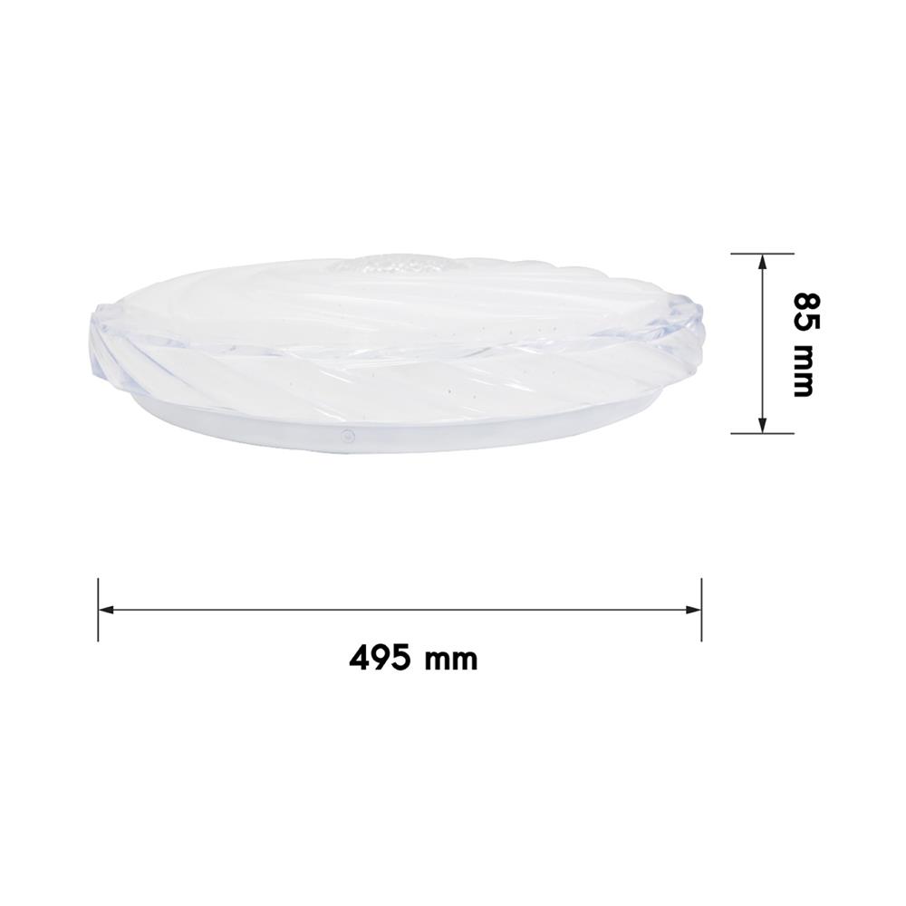 ไฟเพดาน LED RACER REMOTE BLUEDIAMOND 19.5 นิ้ว 72 วัตต์ DAYLIGHT/COOL WHITE/WARM WHITE