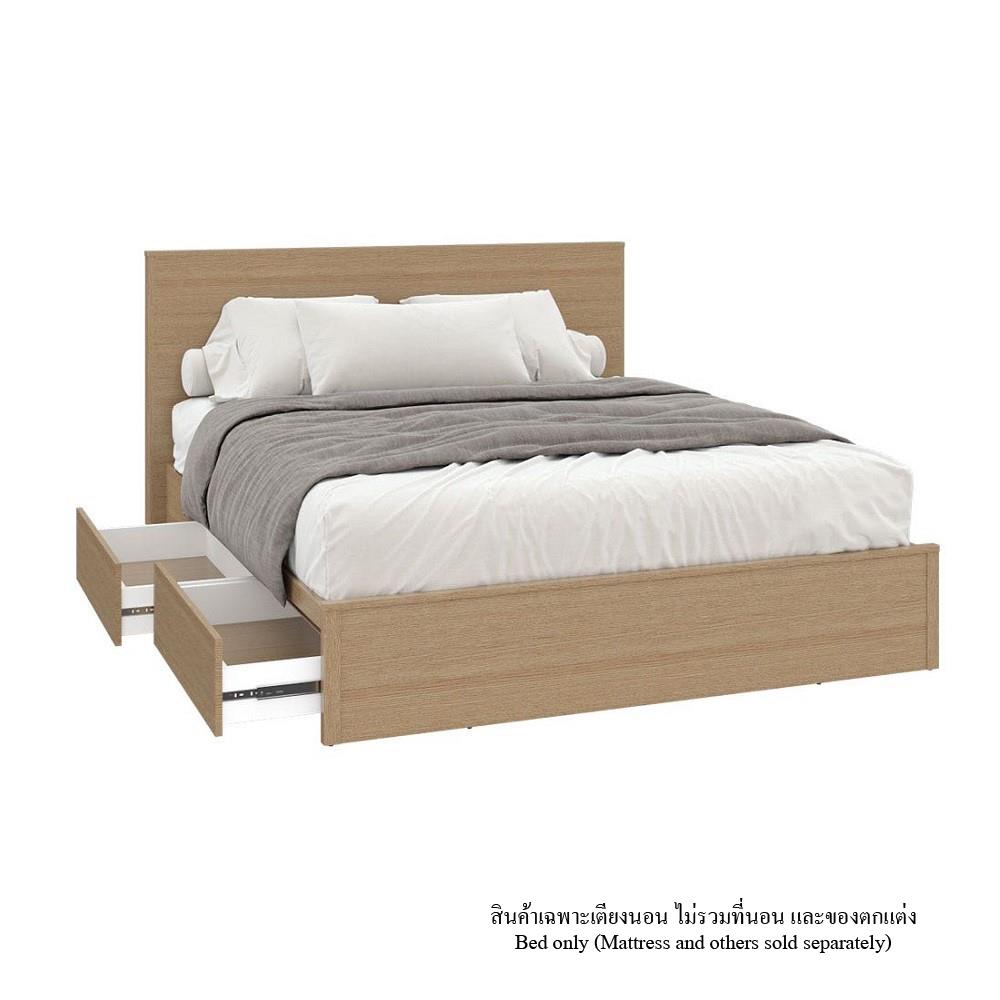 ชุดห้องนอน 6 ฟุต KONCEPT TIMBUR 59062085 สีแคชชูโอ๊ค