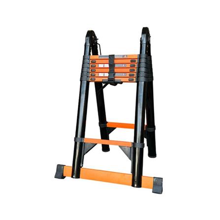 บันไดอเนกประสงค์ปรับแบบ BARCO 2x7 14 ขั้น สีดำ