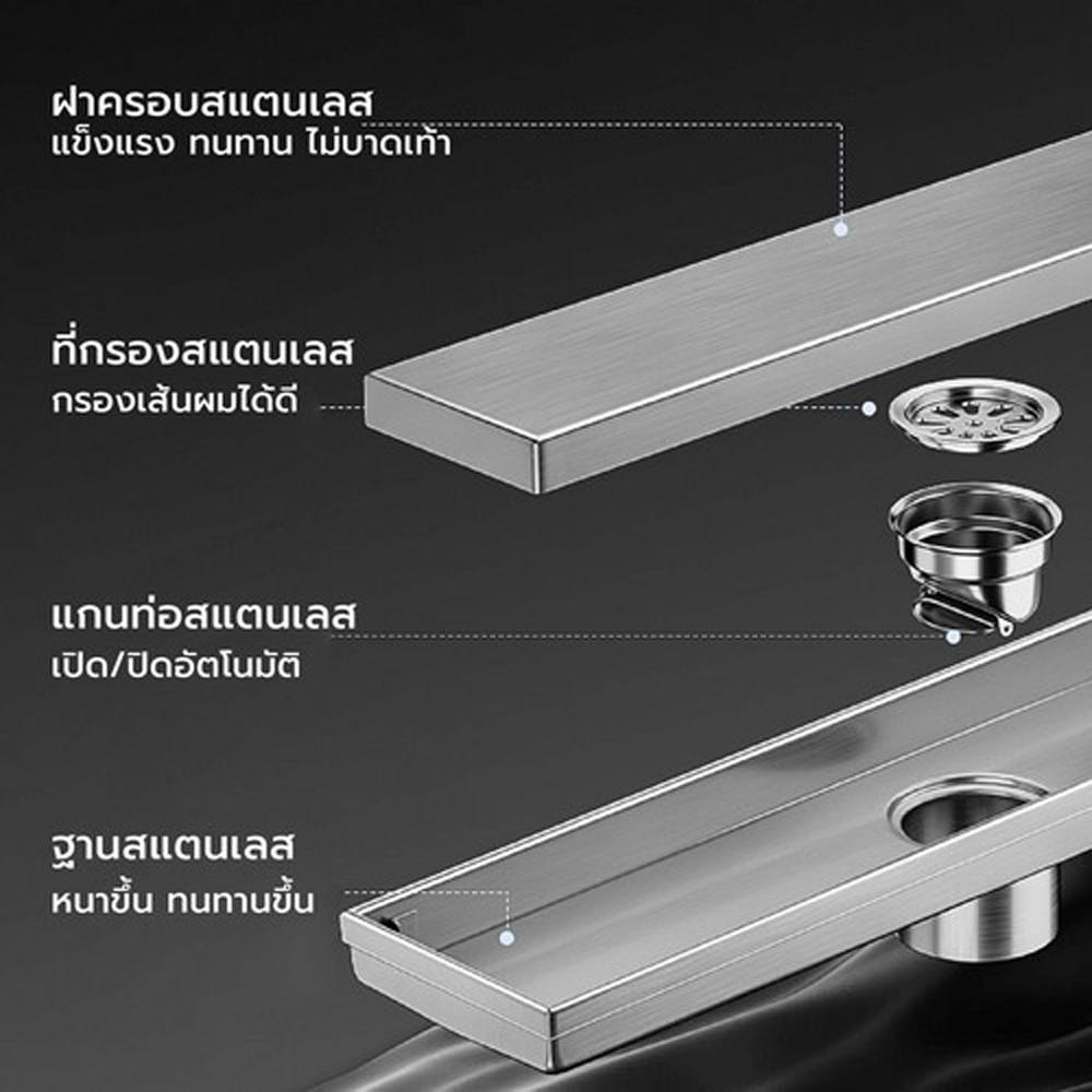 รางน้ำทิ้ง CASSA CL0016 30 ซม. สีทอง