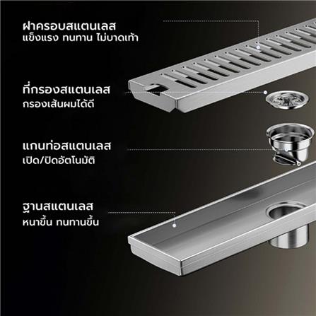 รางน้ำทิ้ง CASSA CL0056 30 ซม. สีทอง_1