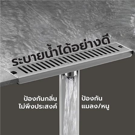 รางน้ำทิ้ง CASSA CL0056 30 ซม. สีทอง_2