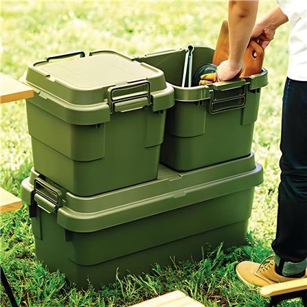 กล่องเครื่องมือ DIY TRUSCO ODCF-50 50 ลิตร สีเขียวมะกอก_1