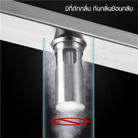 รางน้ำทิ้ง CASSA CL0179 20 ซม. สีเงิน_1