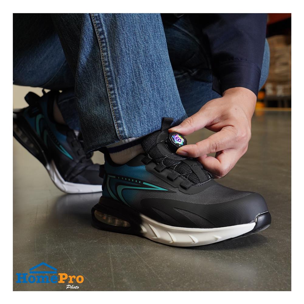 รองเท้านิรภัยผ้า พื้นยาง DEXZON Z01 เบอร์ 41 สีน้ำเงิน