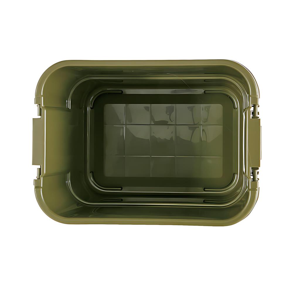 กล่องเครื่องมือ DIY TRUSCO ODC-20 20 ลิตร สีเขียวมะกอก