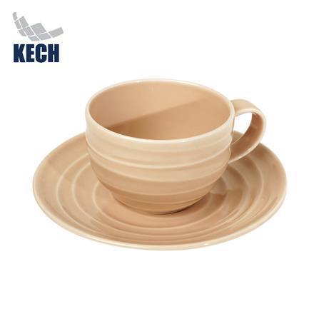 ชุดถ้วยกาแฟ FINE PORCELAIN 220 มล. KECH AQUA PEACH_0