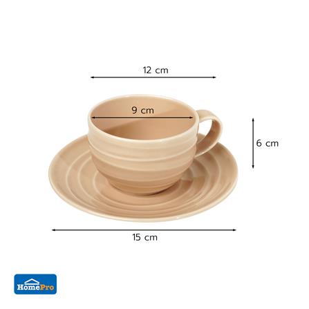 ชุดถ้วยกาแฟ FINE PORCELAIN 220 มล. KECH AQUA PEACH_4