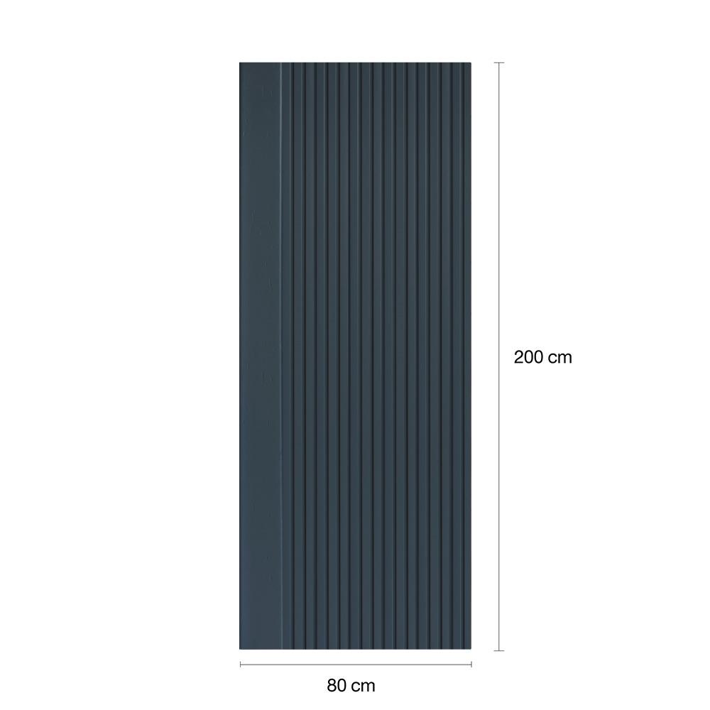 ประตูภายในโพลีสไตรีน ไม่เจาะลูกบิด LINEDEKOR VERTICAL 80x200 ซม. สีน้ำเงิน