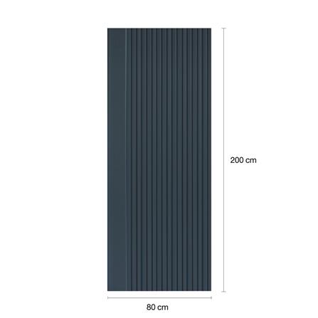 ประตูภายในโพลีสไตรีน ไม่เจาะลูกบิด LINEDEKOR VERTICAL 80x200 ซม. สีน้ำเงิน_4