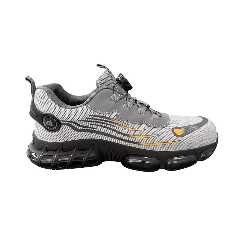 รองเท้านิรภัยผ้า พื้นยาง DEXZON Z02 เบอร์ 43 สีเทา