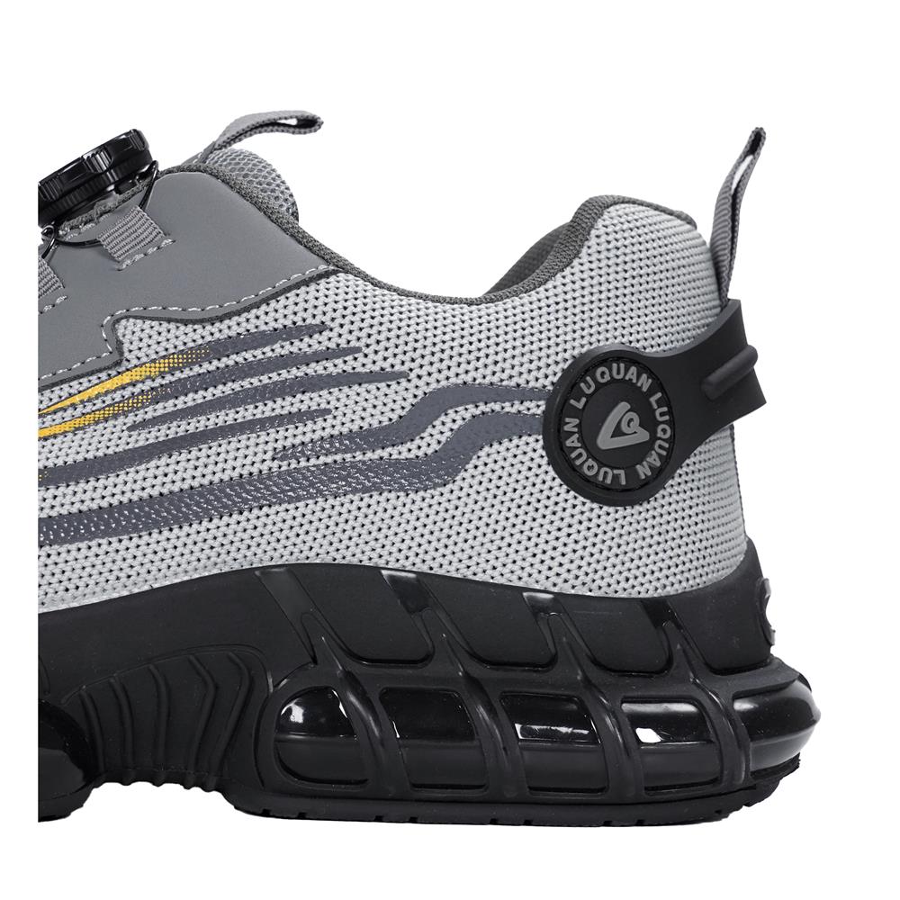 รองเท้านิรภัยผ้า พื้นยาง DEXZON Z02 เบอร์ 43 สีเทา