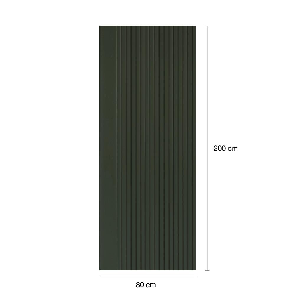 ประตูภายในโพลีสไตรีน ไม่เจาะลูกบิด LINEDEKOR VERTICAL 80x200 ซม. สีเขียว