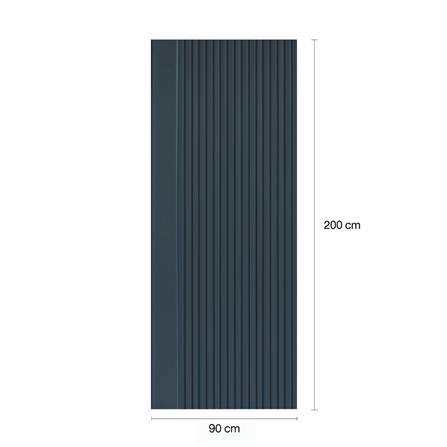 ประตูภายในโพลีสไตรีน ไม่เจาะลูกบิด LINEDEKOR VERTICAL 90x200 ซม. สีน้ำเงิน_4