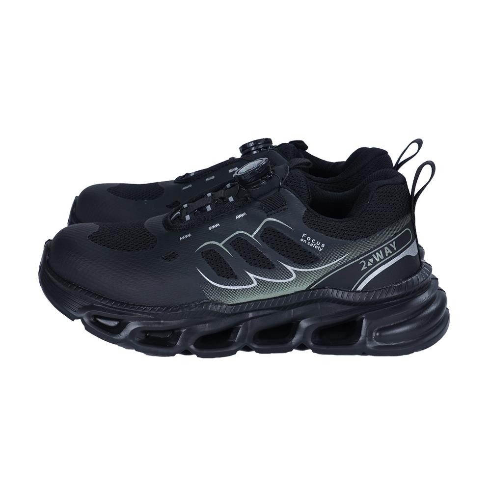 รองเท้านิรภัยผ้า พื้นยาง DEXZON Z03 เบอร์ 41 สีดำ