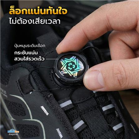 รองเท้านิรภัยผ้า พื้นยาง DEXZON Z03 เบอร์ 41 สีดำ_10