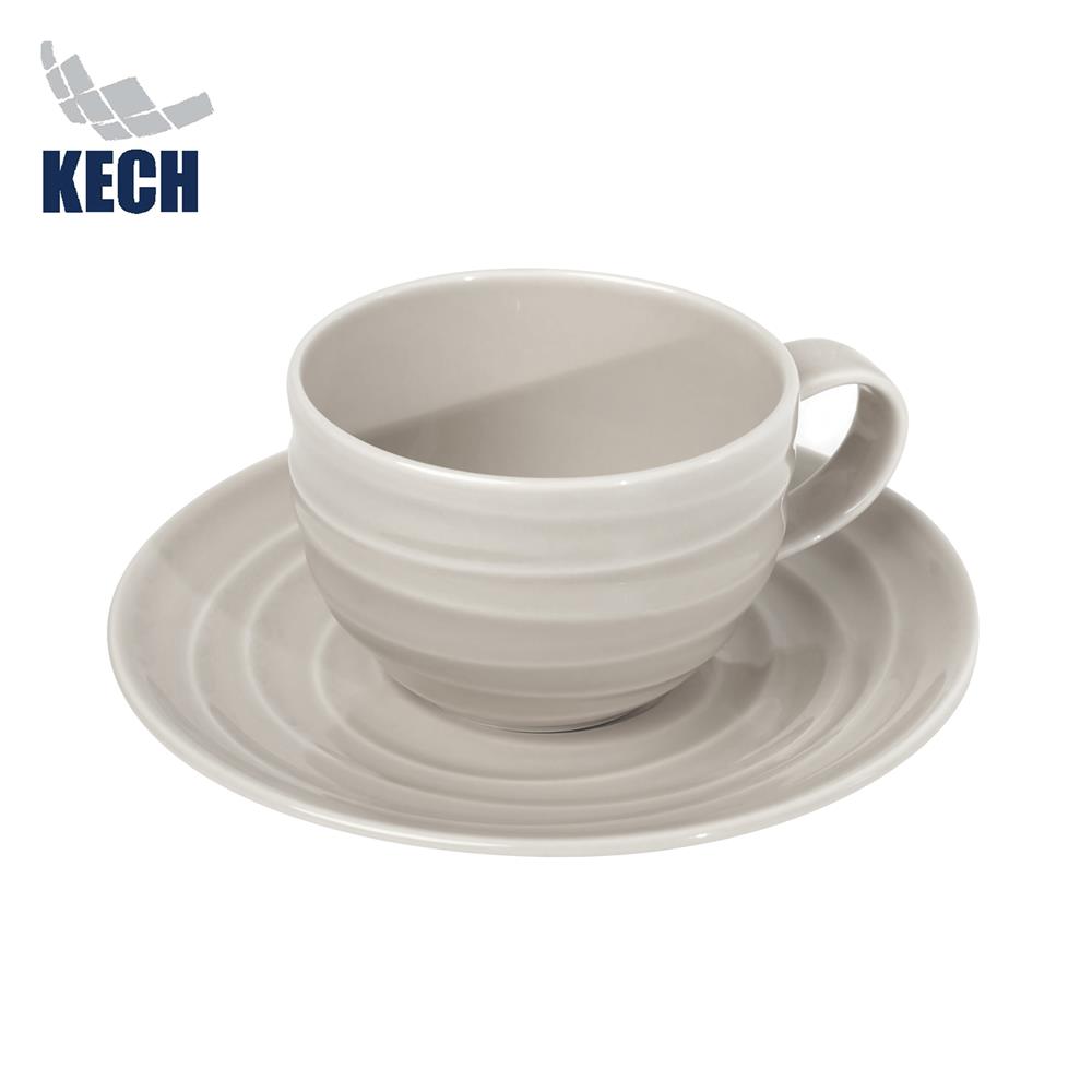 ชุดถ้วยกาแฟ FINE PORCELAIN 220 มล. KECH AQUA CURRANT