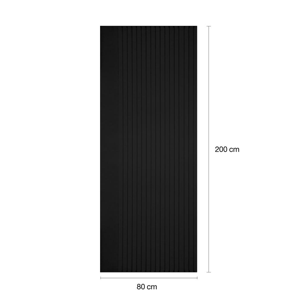 ประตูภายในโพลีสไตรีน ไม่เจาะลูกบิด LINEDEKOR VERTICAL 80x200 ซม. สีดำ