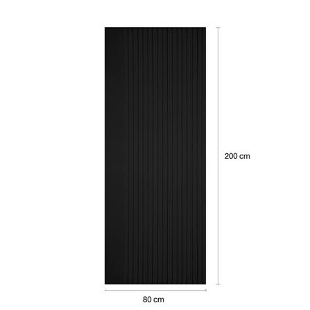 ประตูภายในโพลีสไตรีน ไม่เจาะลูกบิด LINEDEKOR VERTICAL 80x200 ซม. สีดำ_4