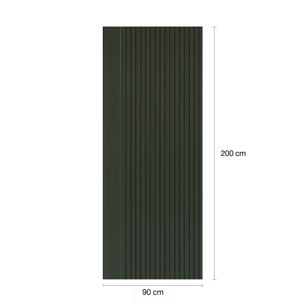 ประตูภายในโพลีสไตรีน ไม่เจาะลูกบิด LINEDEKOR VERTICAL 90x200 ซม. สีเขียว
