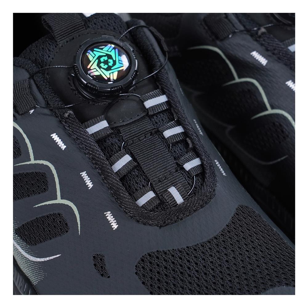 รองเท้านิรภัยผ้า พื้นยาง DEXZON Z03 เบอร์ 44 สีดำ