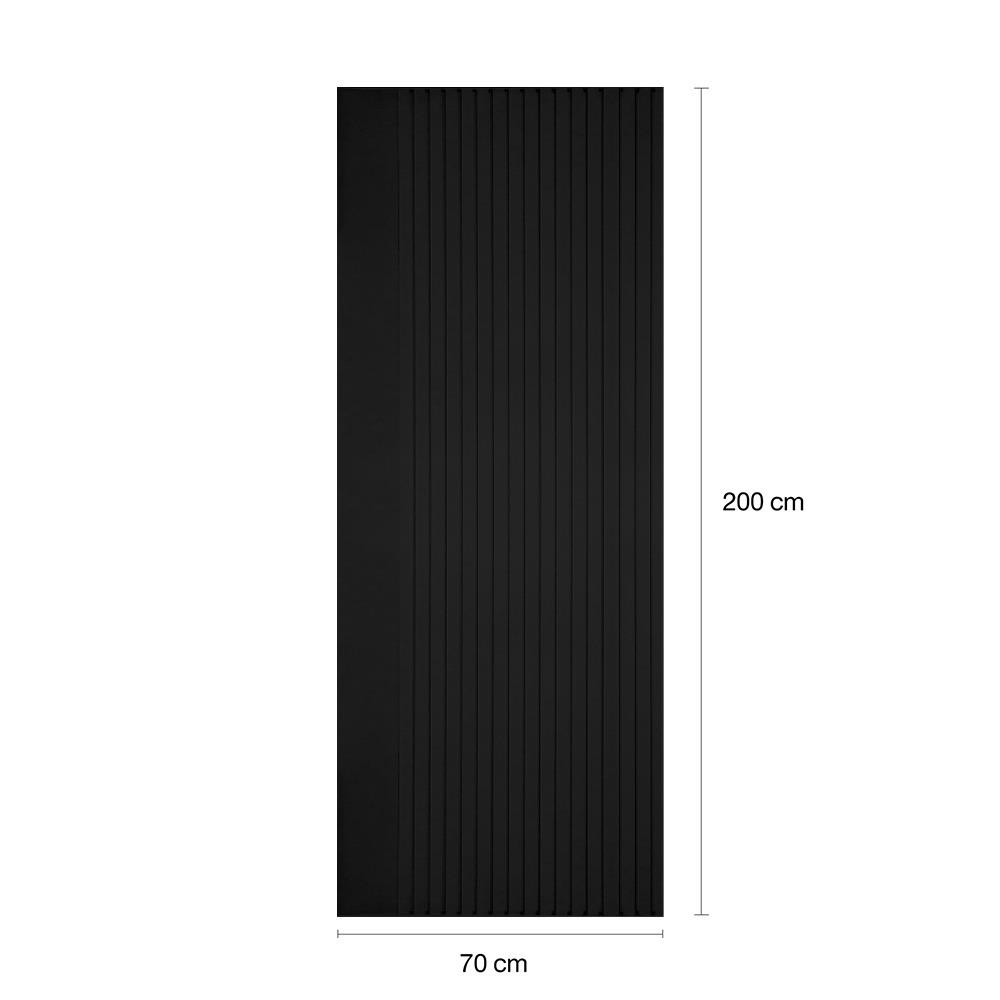 ประตูภายในโพลีสไตรีน ไม่เจาะลูกบิด LINEDEKOR VERTICAL 70x200 ซม. สีดำ