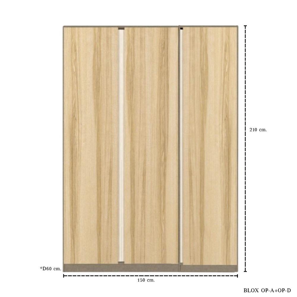 ชุดห้องนอน 6 ฟุต KONCEPT 19242247 สีลินด์เบิร์กโอ๊ค