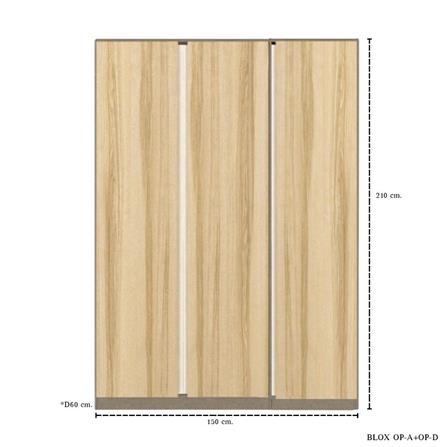 ชุดห้องนอน 6 ฟุต KONCEPT 19242247 สีลินด์เบิร์กโอ๊ค_12