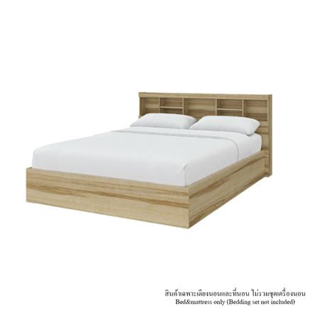 ชุดห้องนอน 6 ฟุต KONCEPT 19242247 สีลินด์เบิร์กโอ๊ค_1