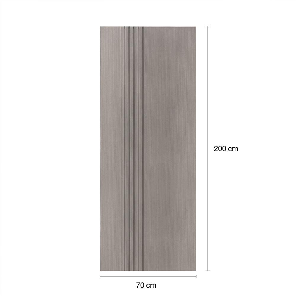 ประตูภายใน WPC ไม่เจาะลูกบิด LINEDEKOR IN01-09 70x200 ซม. สีเทา