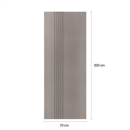 ประตูภายใน WPC ไม่เจาะลูกบิด LINEDEKOR IN01-09 70x200 ซม. สีเทา_4
