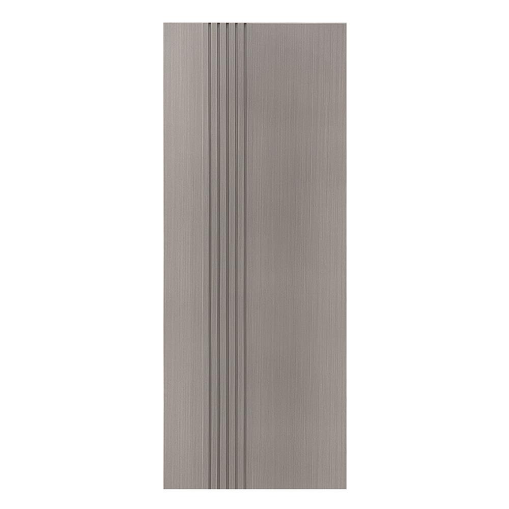 ประตูภายใน WPC ไม่เจาะลูกบิด LINEDEKOR IN01-09 80x200 ซม. สีเทา