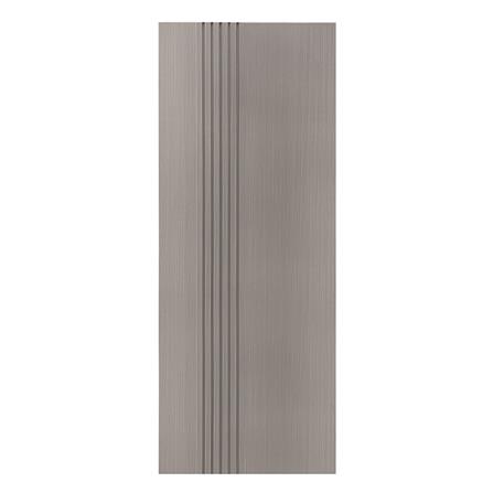ประตูภายใน WPC ไม่เจาะลูกบิด LINEDEKOR IN01-09 80x200 ซม. สีเทา_0