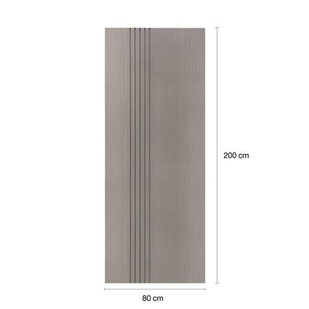 ประตูภายใน WPC ไม่เจาะลูกบิด LINEDEKOR IN01-09 80x200 ซม. สีเทา_4