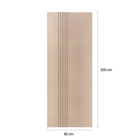 ประตูภายใน WPC ไม่เจาะลูกบิด LINEDEKOR IN01-10 80x200 ซม. สีบีช_4