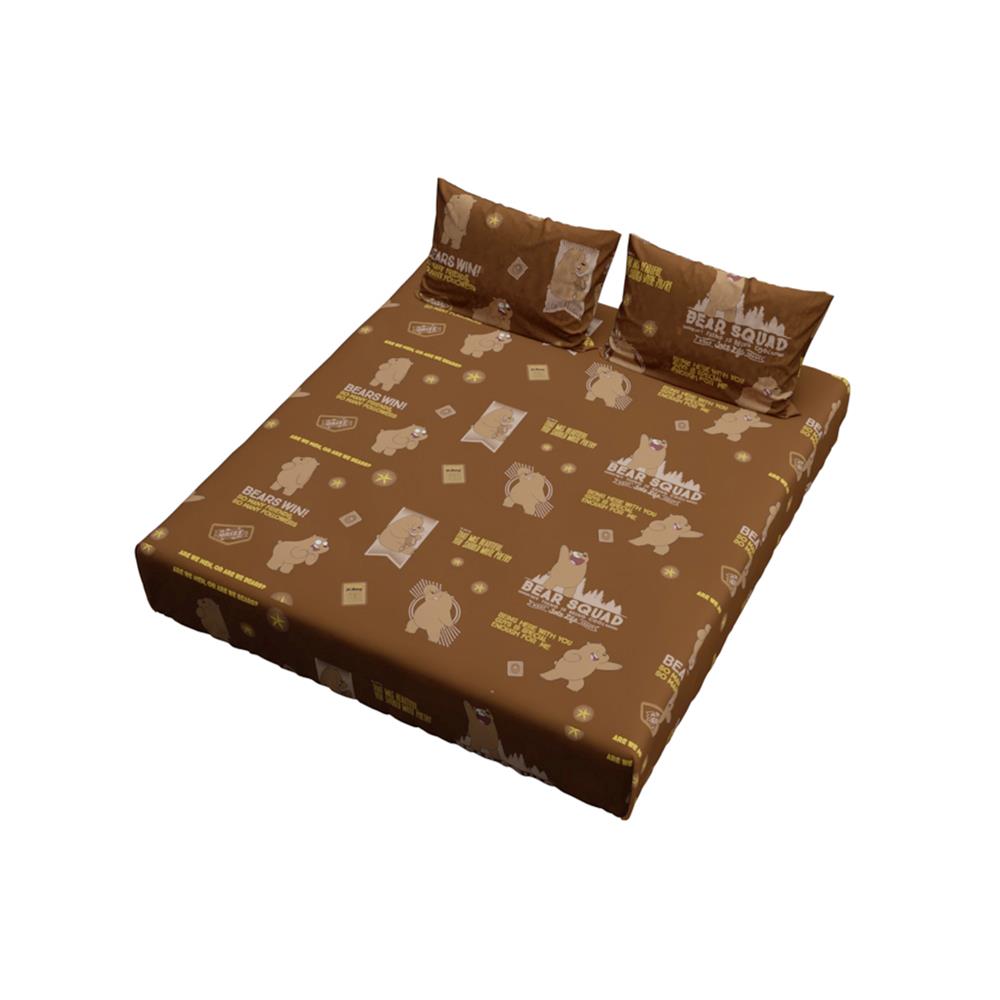 ชุดผ้าปูที่นอน 6 ฟุต (ชุด 3 ชิ้น) PERICO WE BARE BEARS P051