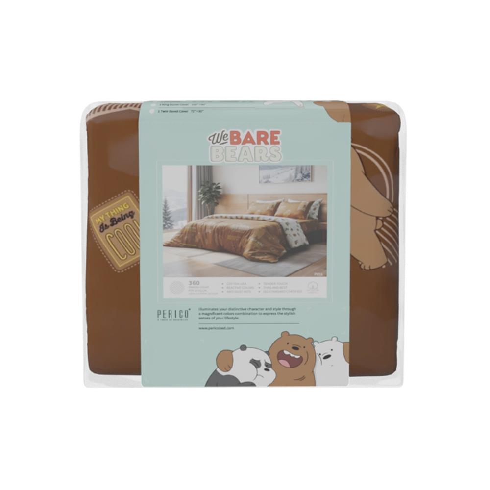ชุดผ้าปูที่นอน 6 ฟุต (ชุด 3 ชิ้น) PERICO WE BARE BEARS P051