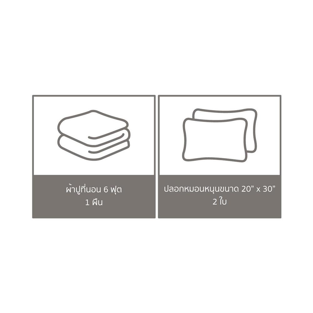 ชุดผ้าปูที่นอน 6 ฟุต (ชุด 3 ชิ้น) PERICO WE BARE BEARS P051