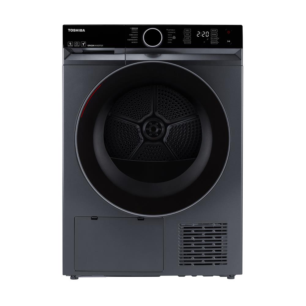 เครื่องอบผ้าฝาหน้า TOSHIBA TD-BP110GHT(MG) 10 กก. HEAT PUMP สีเทา