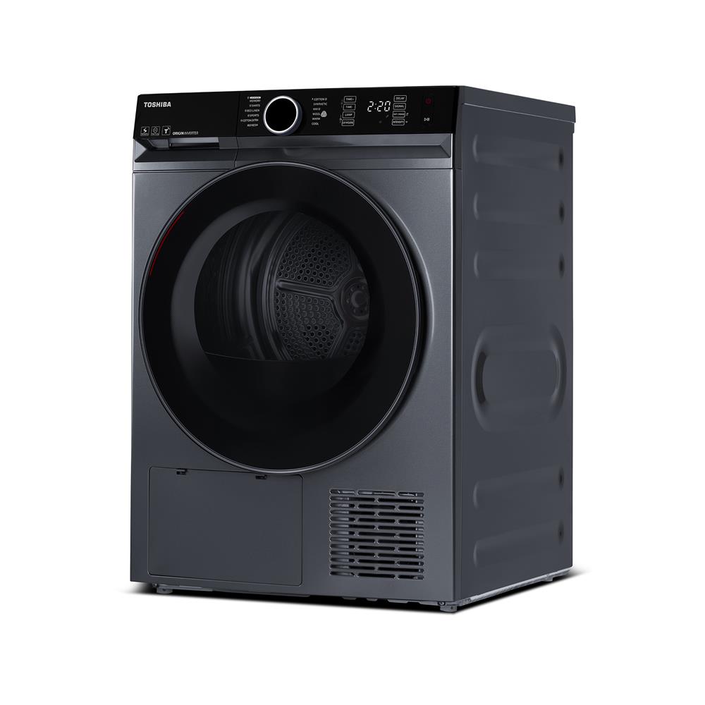 เครื่องอบผ้าฝาหน้า TOSHIBA TD-BP110GHT(MG) 10 กก. HEAT PUMP สีเทา