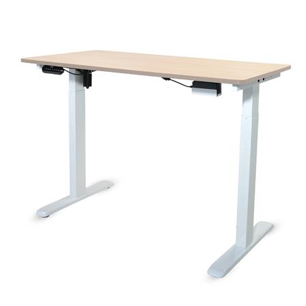 โต๊ะปรับระดับไฟฟ้า BEWELL TBS06-TOP07 140 ซม. สีขาว/น้ำตาล_0