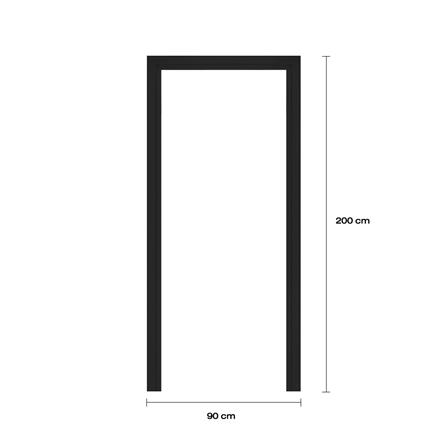 วงกบประตูโพลีสไตรีน LINEDEKOR 90x200 ซม. สีดำ_4